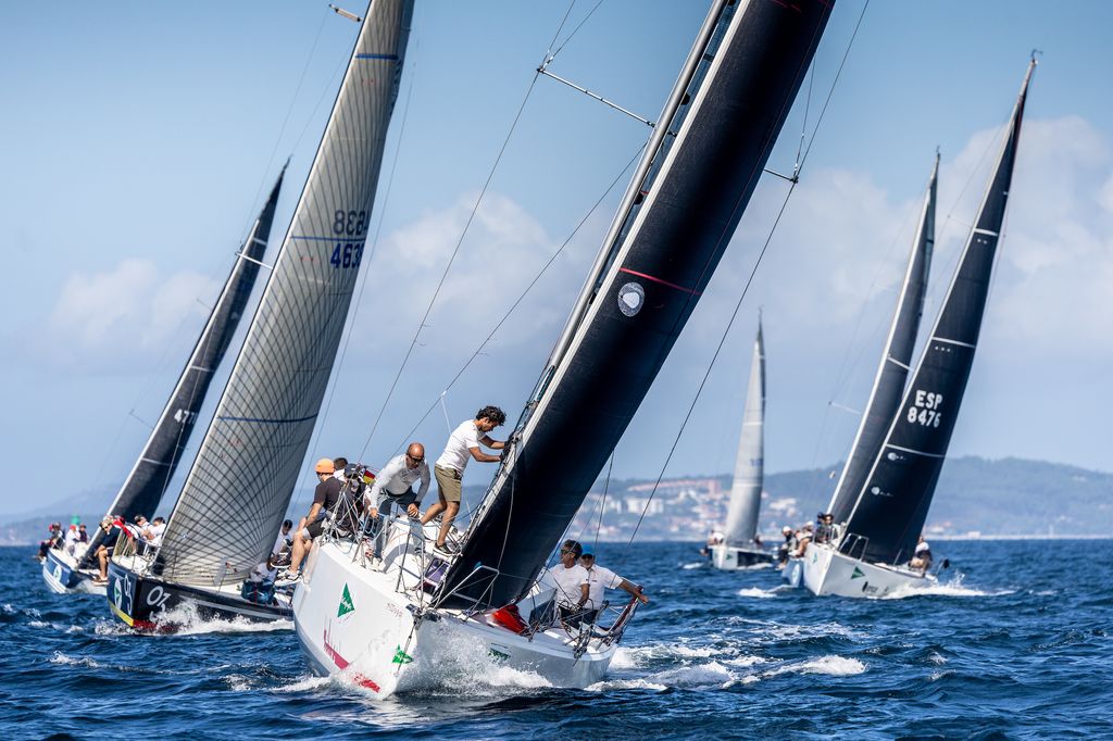 Cruceros de la flotas de ORC compitiendo en Sanxenxo en la pasada edición 