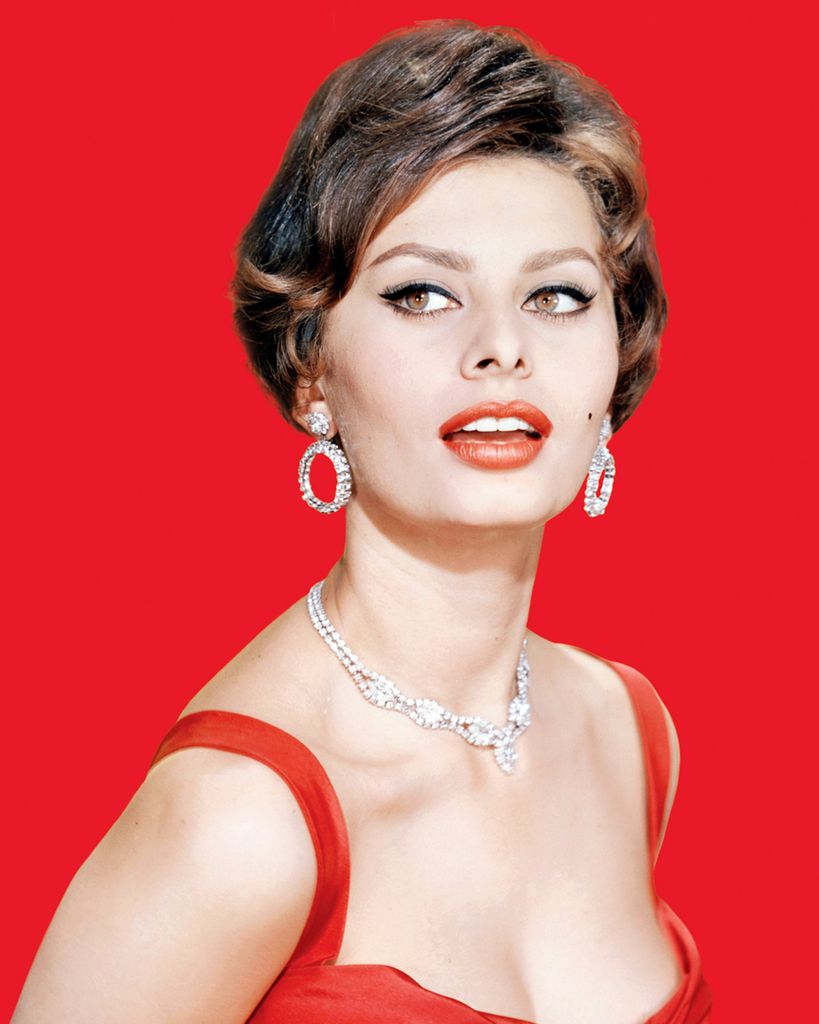 La actriz italiana Sophia Loren, alrededor de 1960.