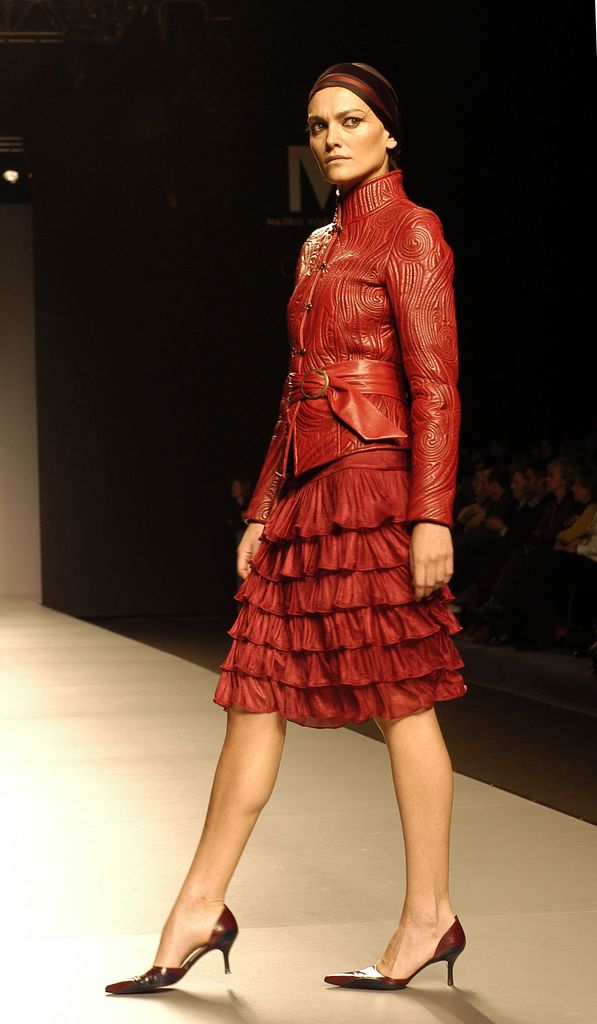 La modelo durante una edición de la pasarela Cibeles