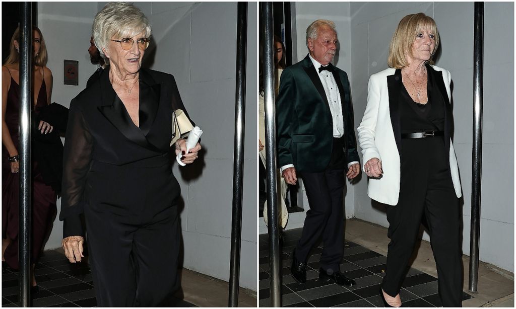 Sandra Beckham, madre de David, y Anthony y Jackie Adams, padres de Victoria.