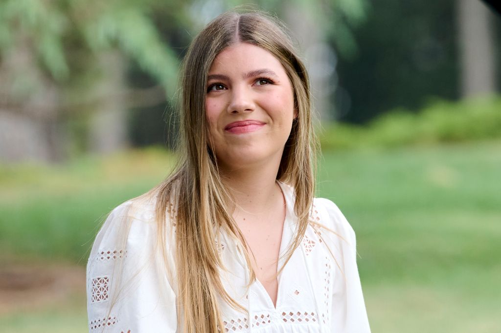 La infanta Sofía horas previos a su primer discurso institucional el pasado mes de julio