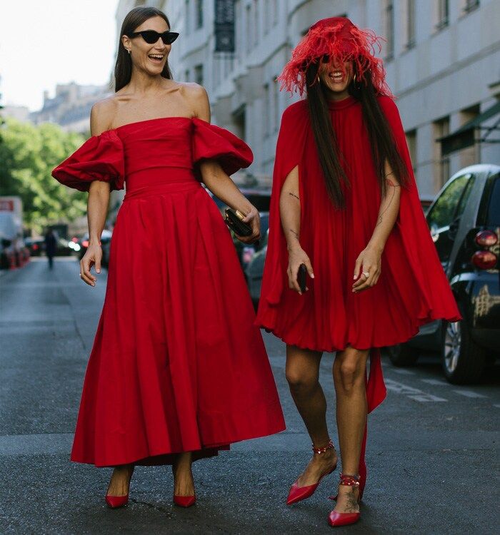 Vestidos off shoulder o cortos al rojo