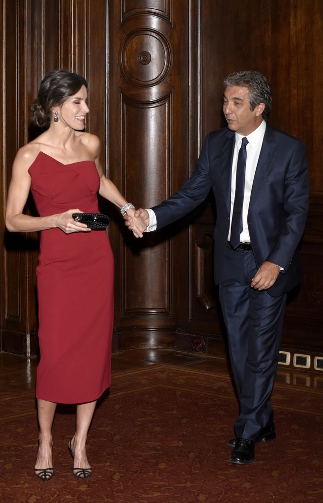 Ricardo Darin, en Buenos Aires, junto a la reina Letizia 