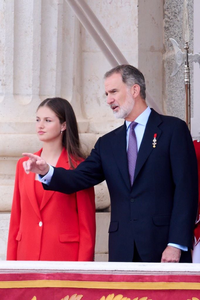 Princesa Leonor con Felipe VI