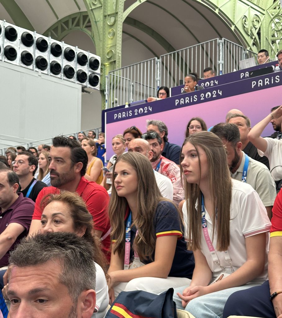 La princesa Leonor y la infanta Sofía en los Juegos Olímpicos el 29 de julio de 2024