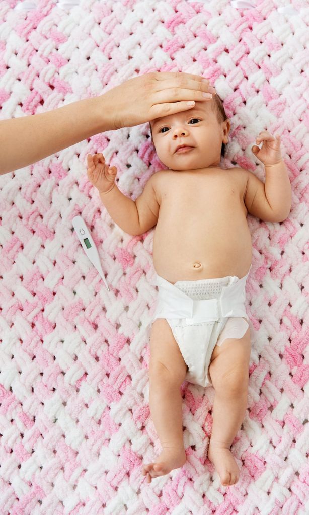 Niño con fiebre