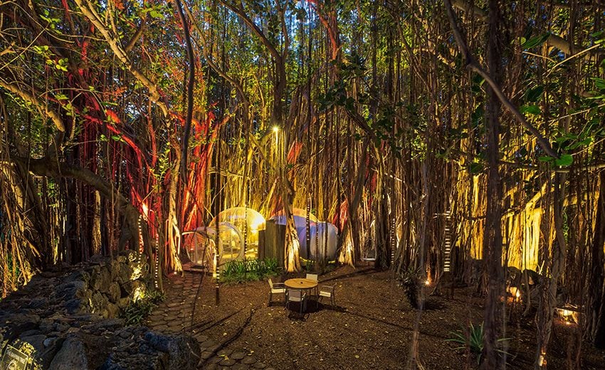 Burbujas del Ecolodge de lujo de Sun Resorts