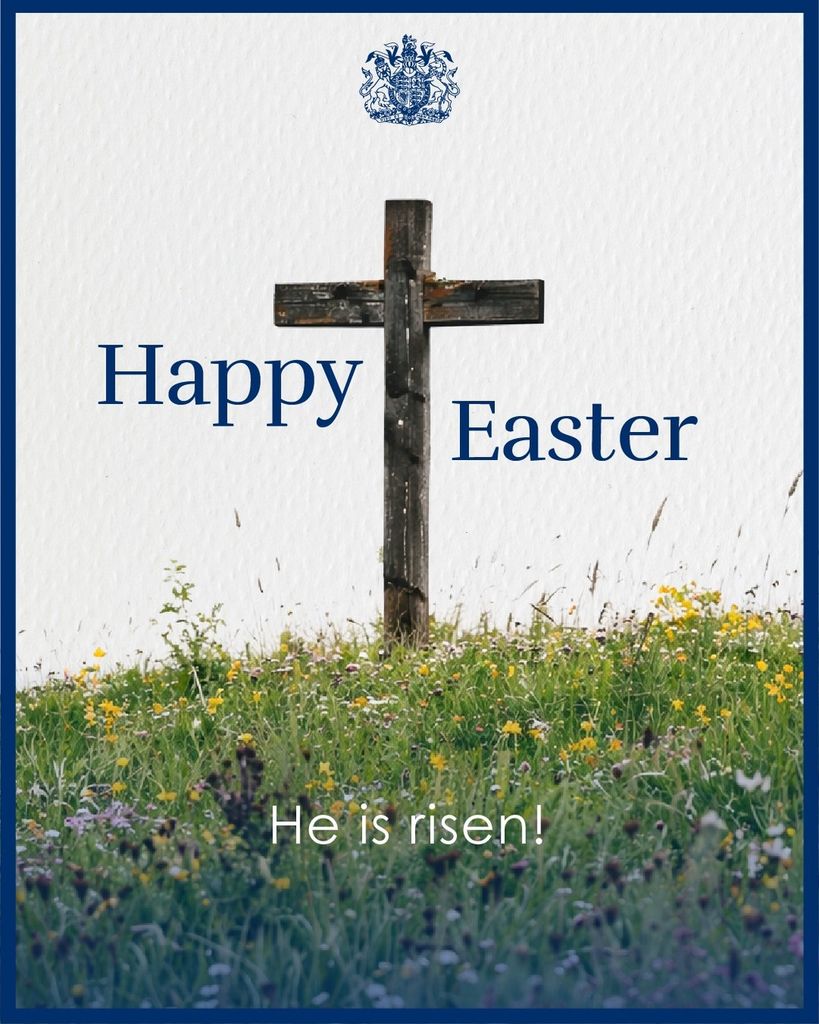 Felicitación de Pascua de la casa real británica