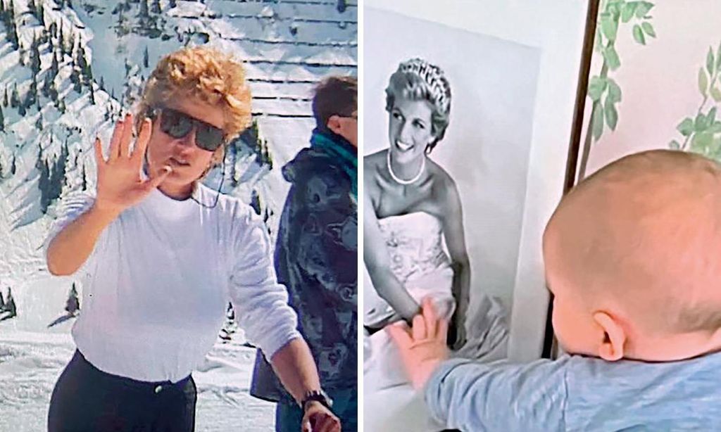 
Para contar su historia, los duques abren las puertas de su casa en California y dan a sus hijos por primera vez un enorme protagonismo. En las imágenes, Archie tocando una foto de su abuela.
