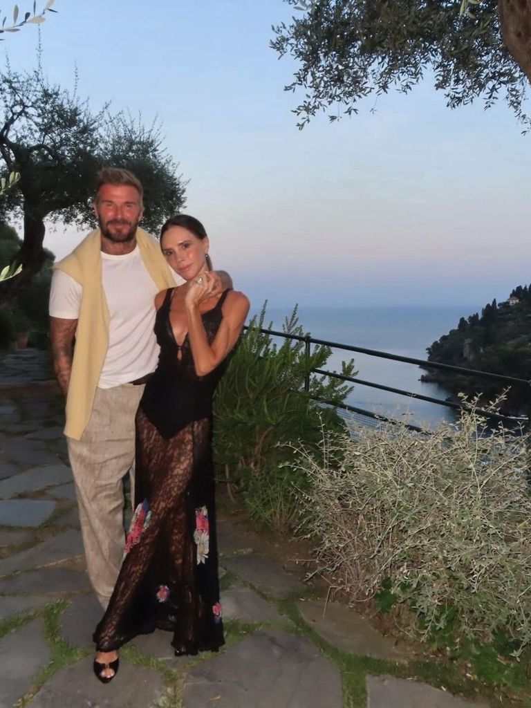 David y Victoria Beckham en Portofino