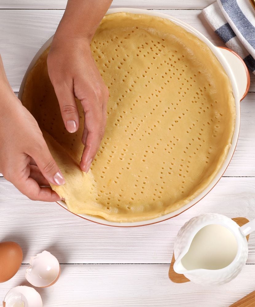 La masa quebrada es perfecta como base para las quiches