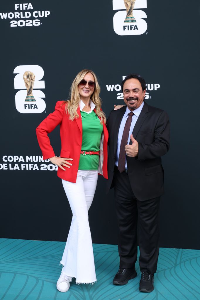 Hugo Sánchez y su esposa Isabel Martin.