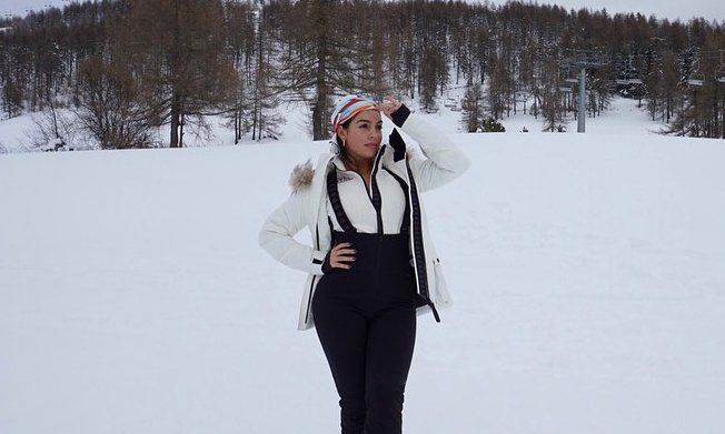 georgina rodr guez de vacaciones en la nieve con sus hijos
