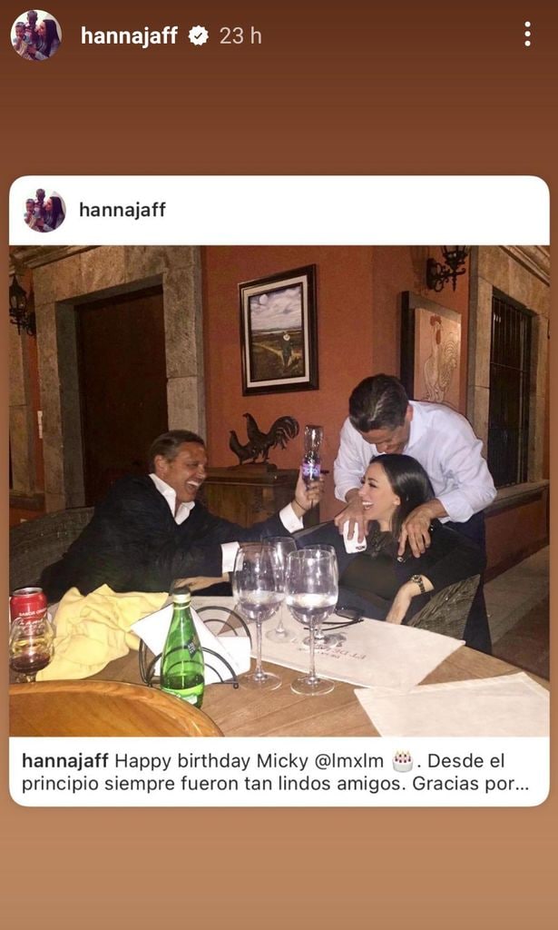 Hanna Jaff y Luis Miguel
