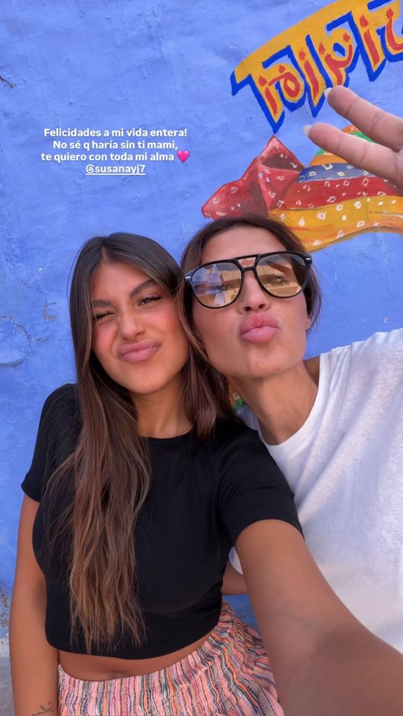 "No sé qué haría sin ti", ha escrito Daniela