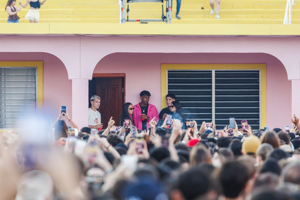 Lamine Yamal durante el concierto