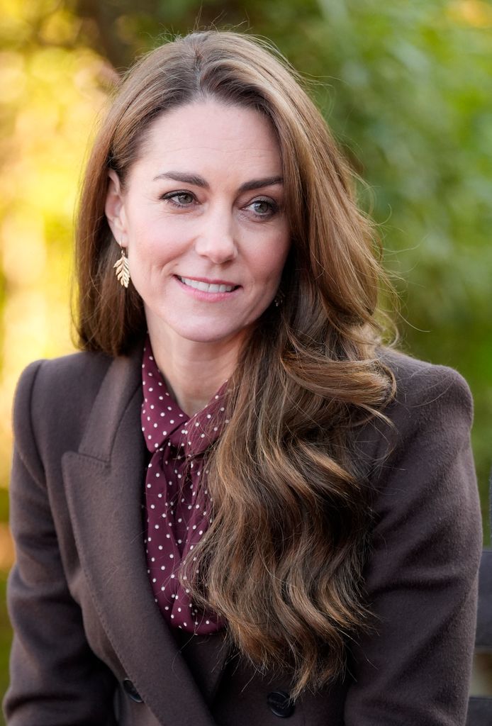 Primer plano de Kate Middleton en un evento en Southport
