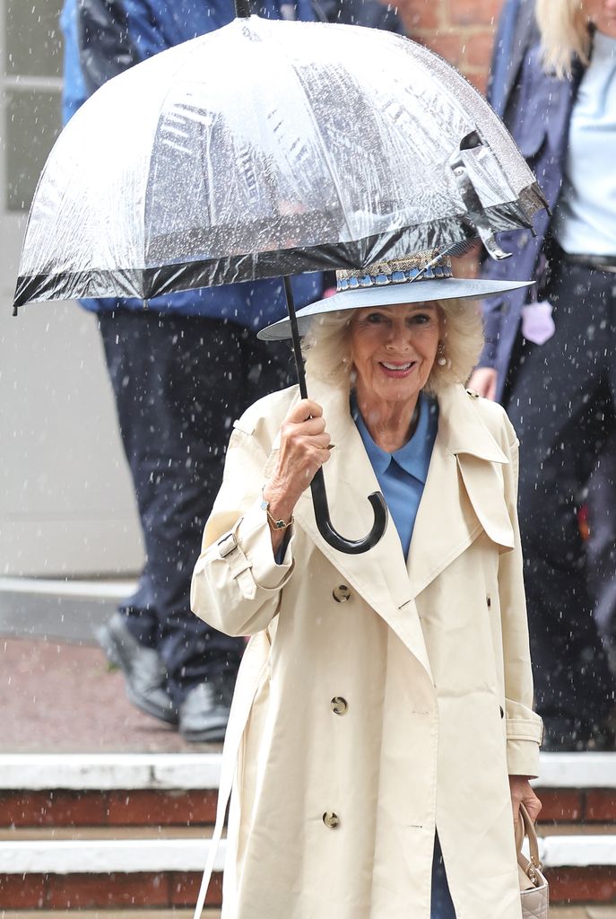La reina Camilla a su llegada al hipódromo de York