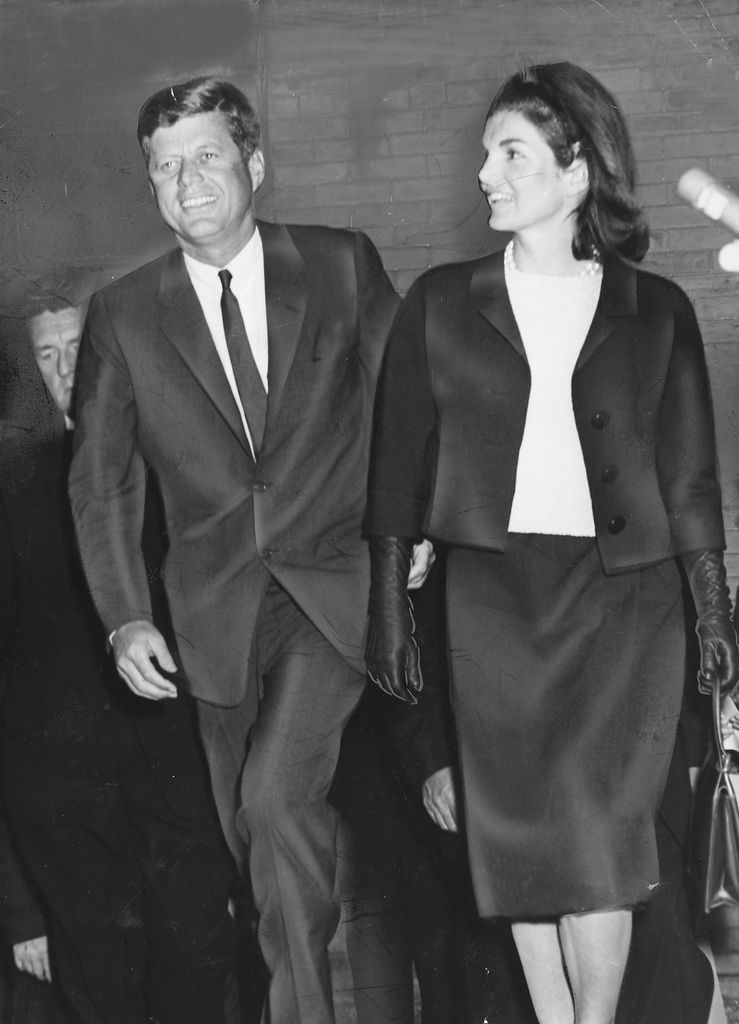 John F. Kennedy y Jacqueline Kennedy tras la votación del 18 de septiembre de 1962