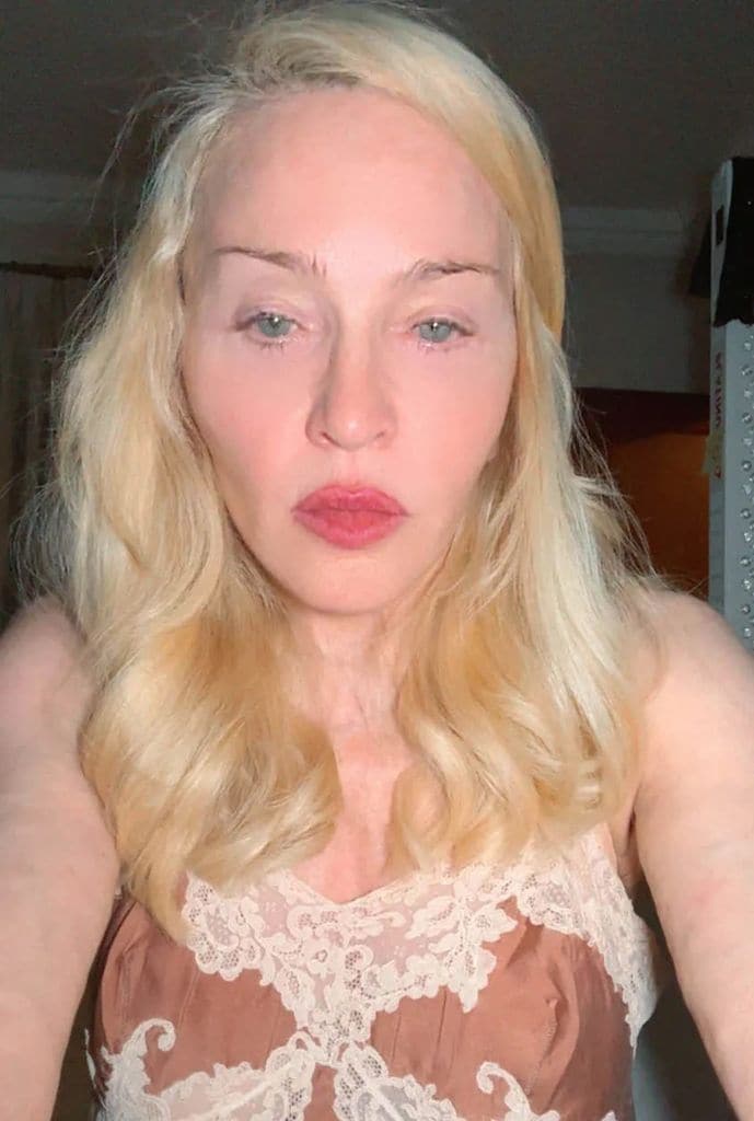 Madonna arrasa con esta foto sin maquillaje