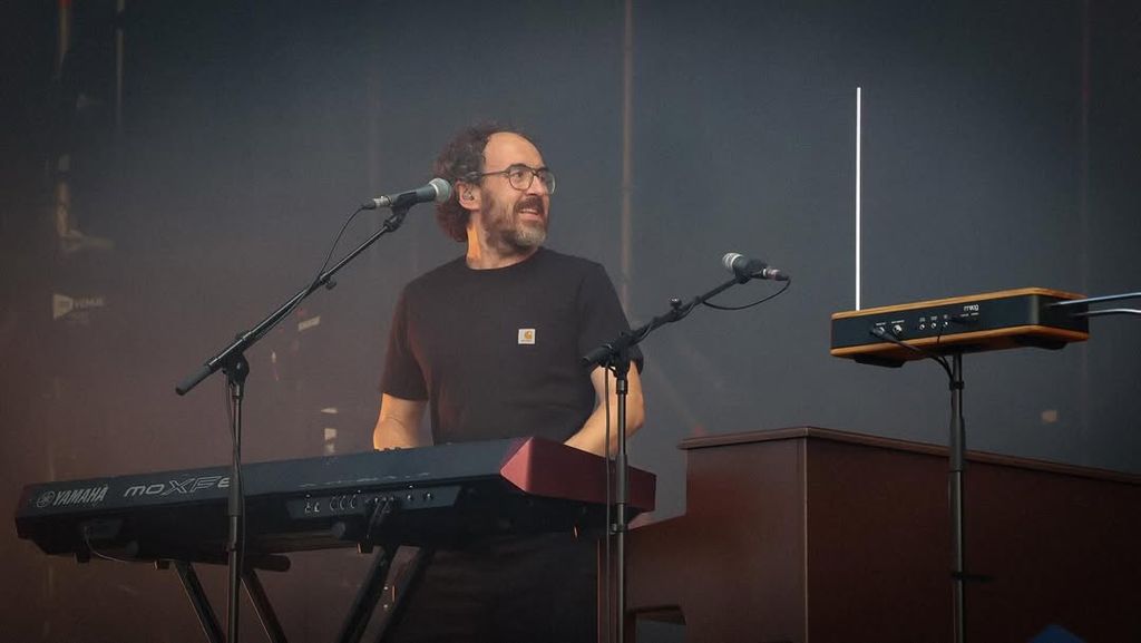 Xabi San Martín durante uno de sus conciertos