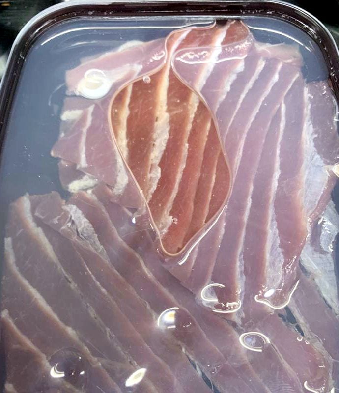 Es importante desalar bien la Tonyina de sorra antes de usarla. 