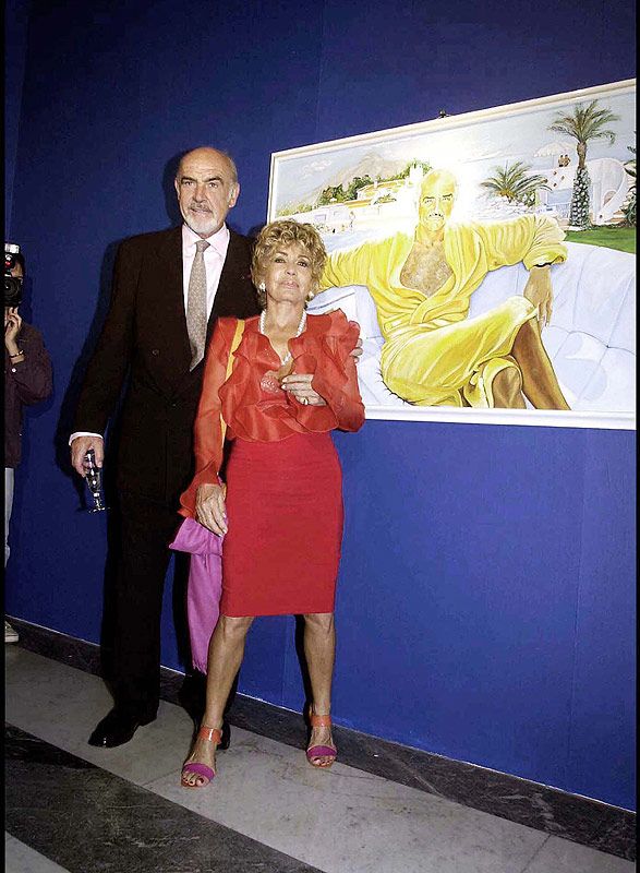Micheline Roquebrune y Sean Connery