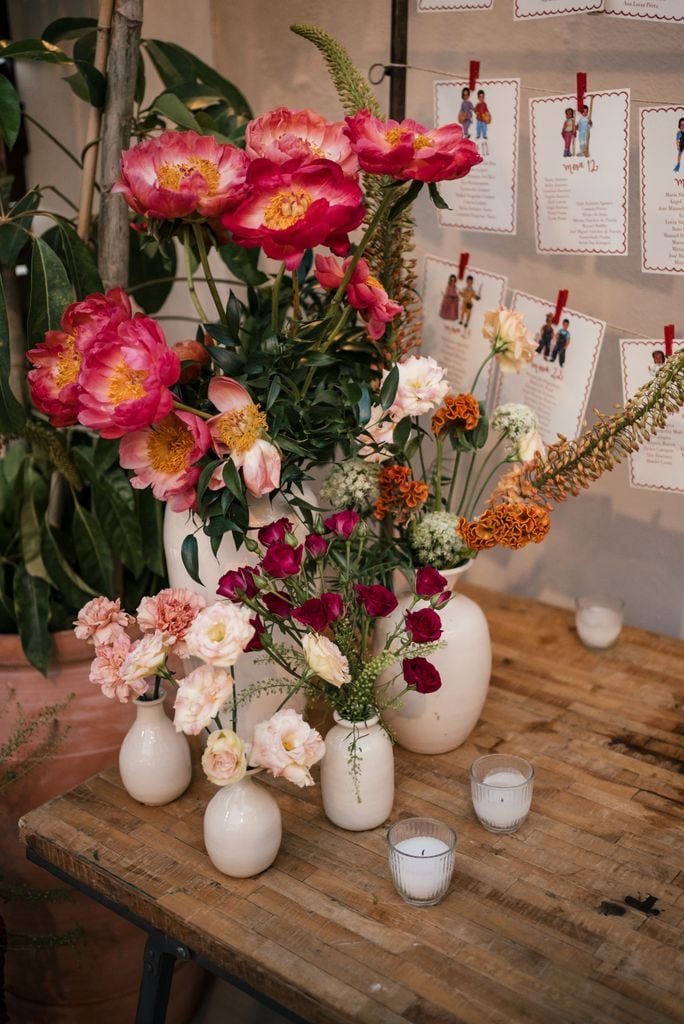 Decoración de bodas peonías