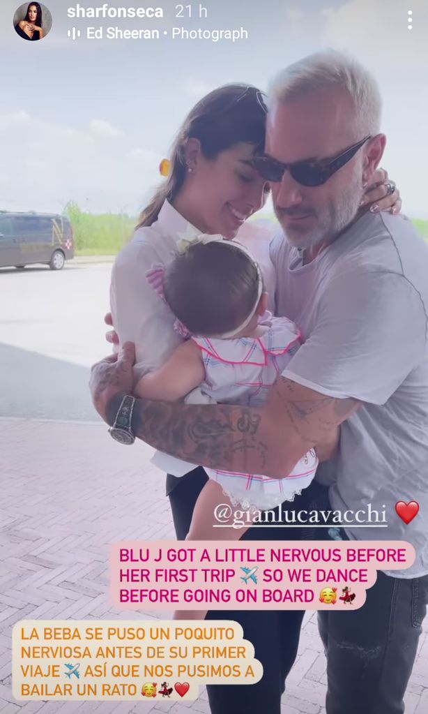 Gianluca Vacchi y Sharon Fonseca