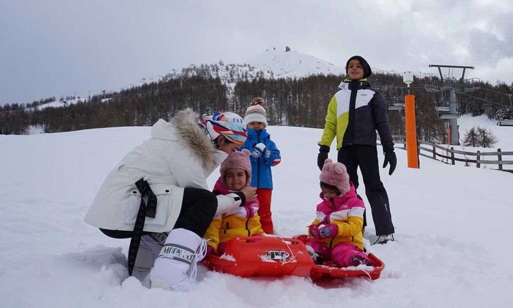 georgina rodr guez de vacaciones en la nieve con sus hijos