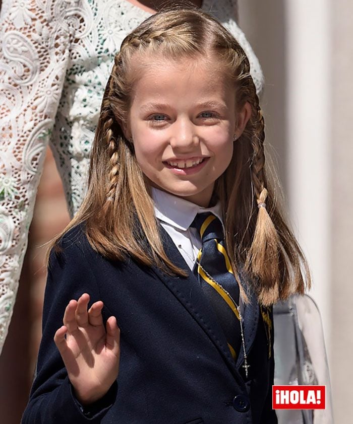 La princesa Leonor en su Comunión