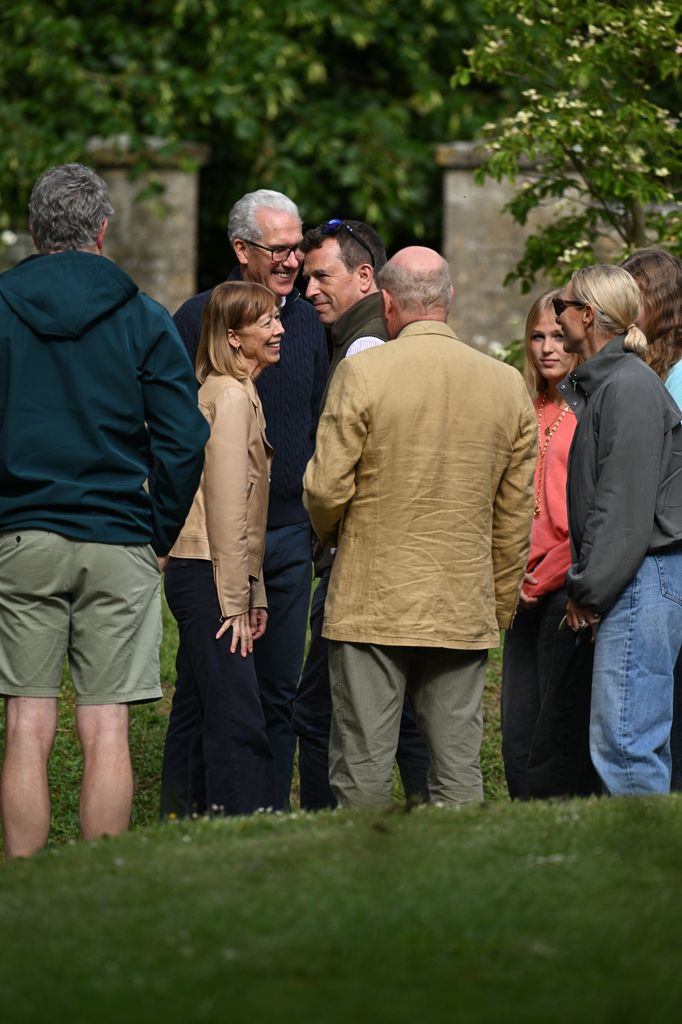 Peter Phillips en el ensayo de su boda