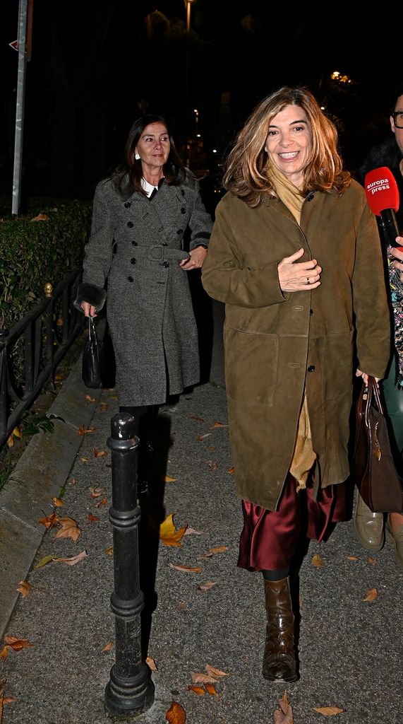 Xandra Falcó a su llegada a Liria