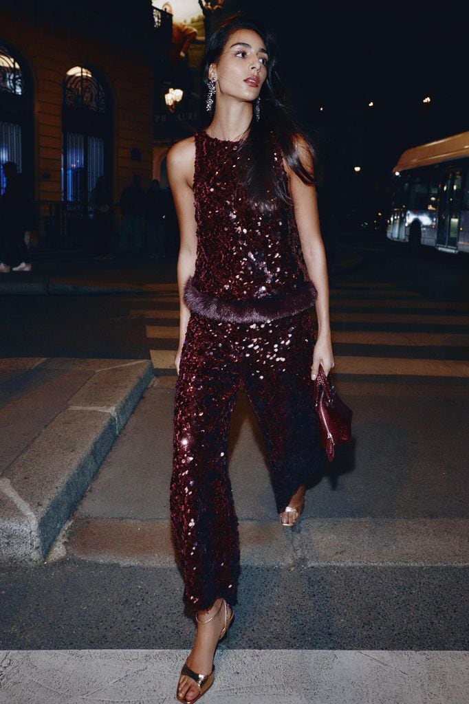 Top (27,95 euros) y pantalón (39,95 euros) de lentejuelas