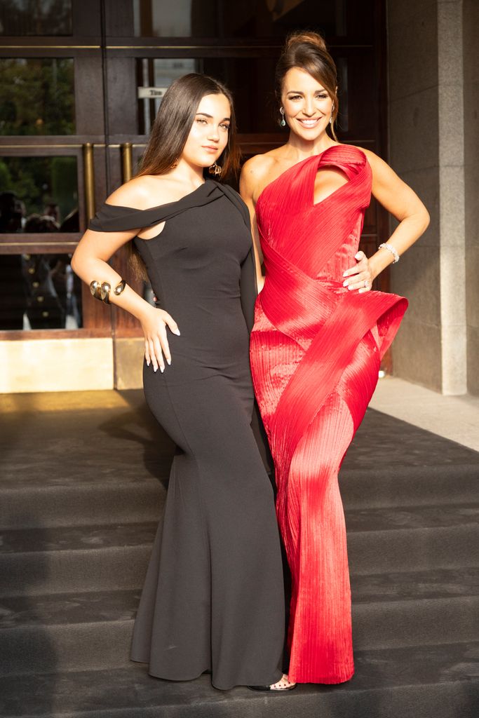 Paula Echevarría y su hija Daniella Bustamante, a su llegada a los Elle Style Awards 2025, celebrados en Madrid el 4 de junio de 2025