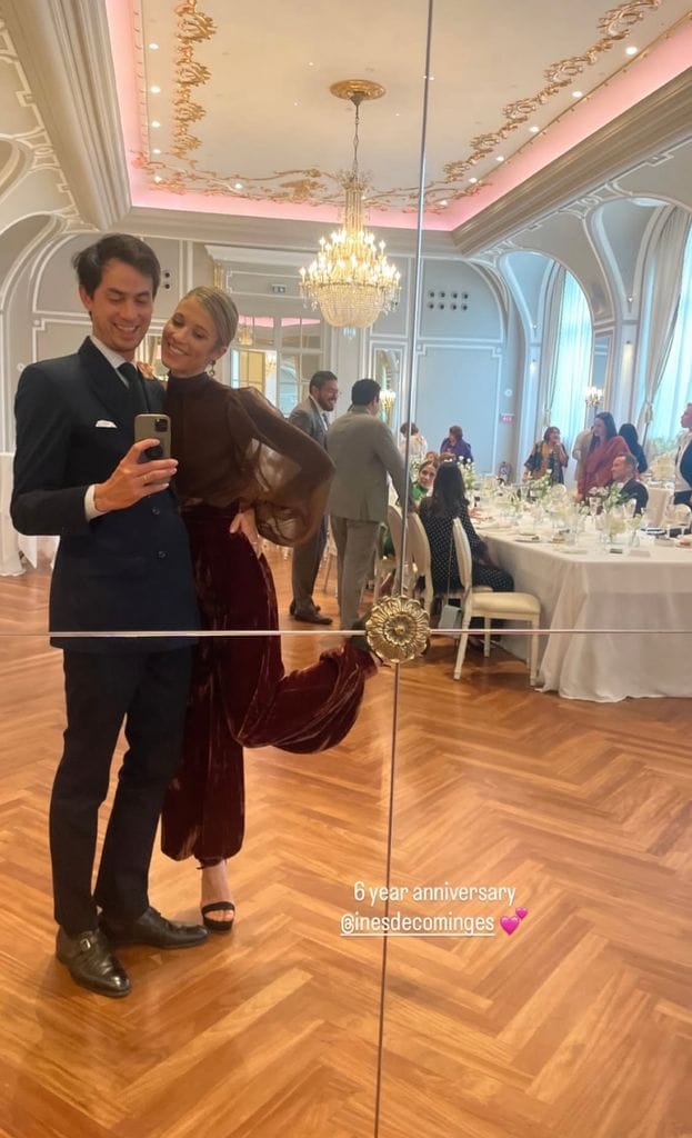Inés de Cominges, en el bautizo de su sobrino en Madrid