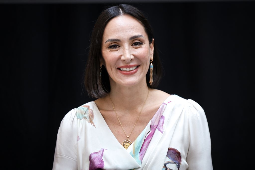 Tamara Falcó en el photocall de un desfile de Pedro Del Hierro.