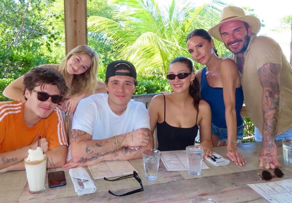 La familia Beckham