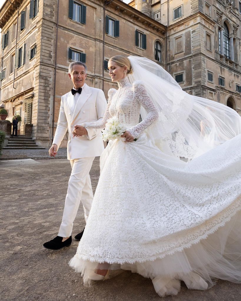 Vestido de novia de Kitty Spencer en su boda con Michael Lewis