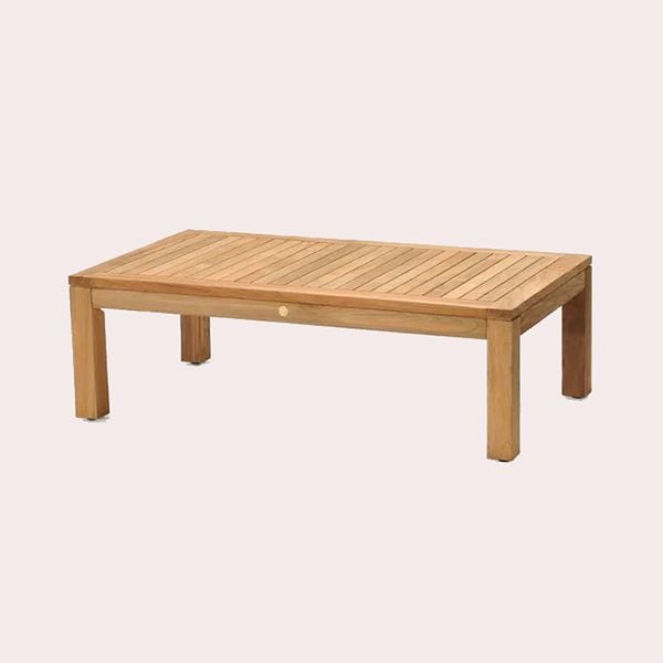 Mesa de Jardín Baja de Teca Martinique de Leroy Merlin