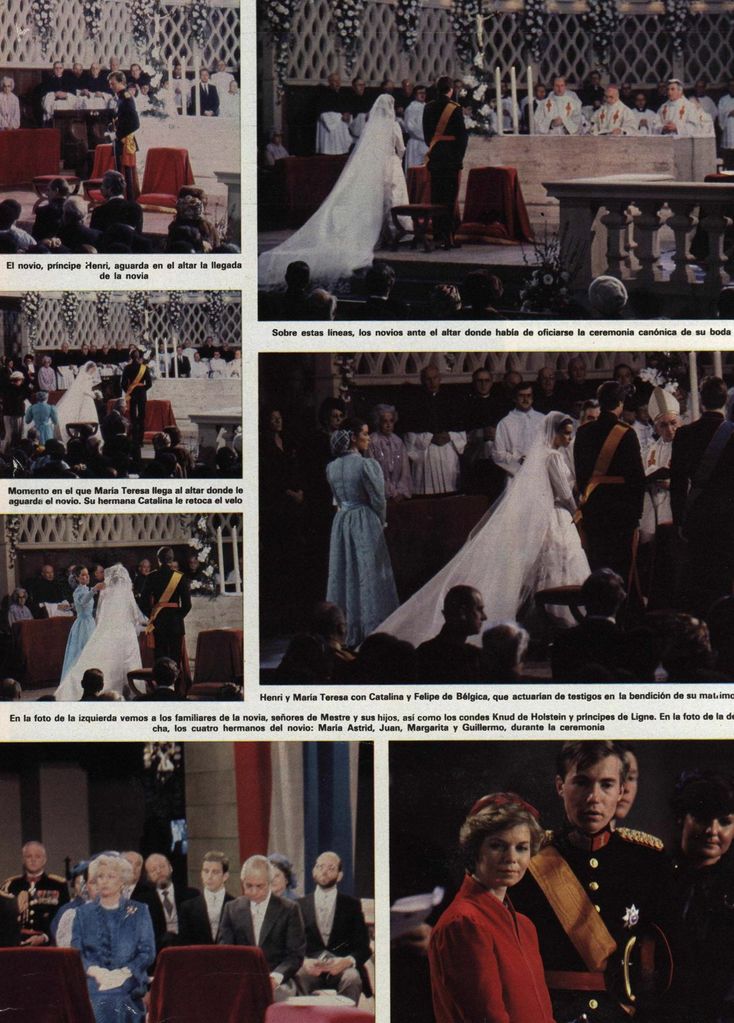 14 febrero 1981. Hola 1905. Boda de Enrique de Luxemburgo y María Teresa Mestre.