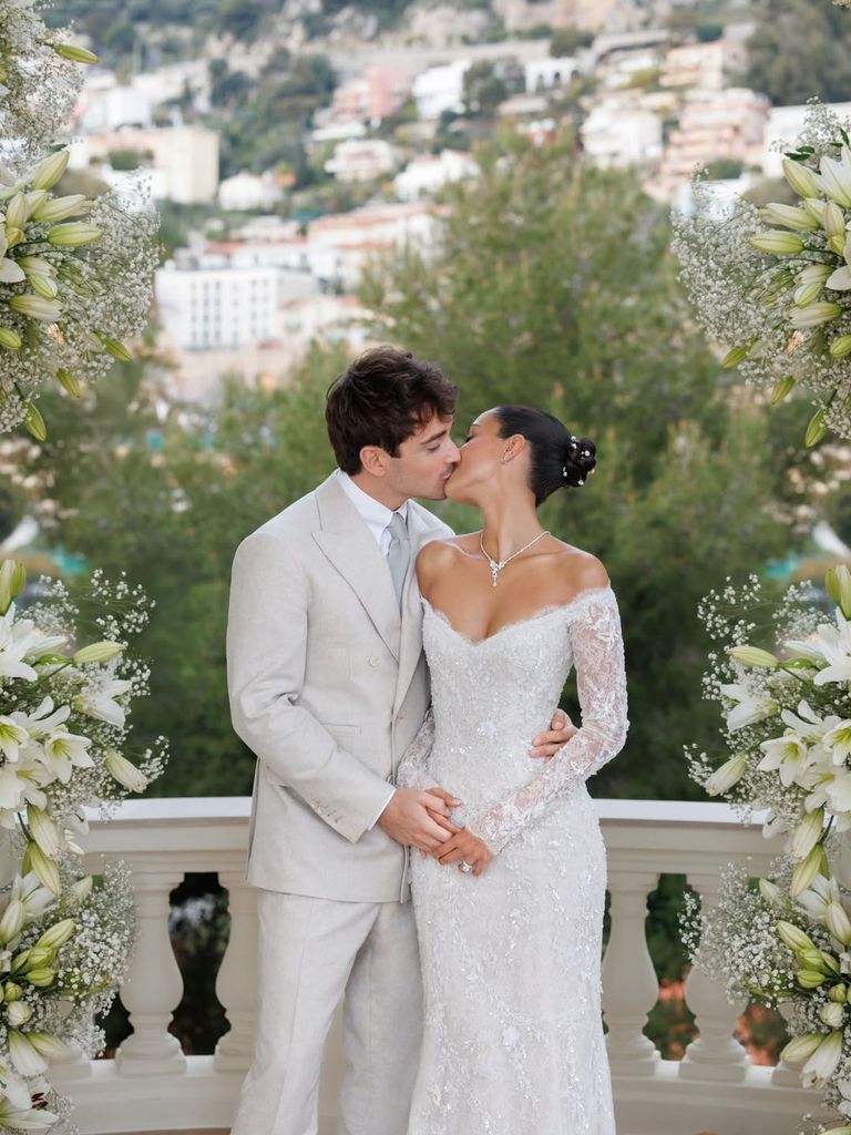 El álbum completo de boda secreta de Charles Leclerc y Alexandra Saint Mleux