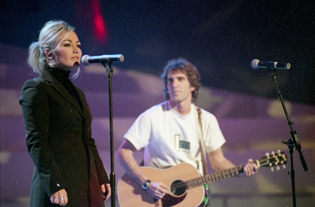Amaia Montero durante un concierto en 1999