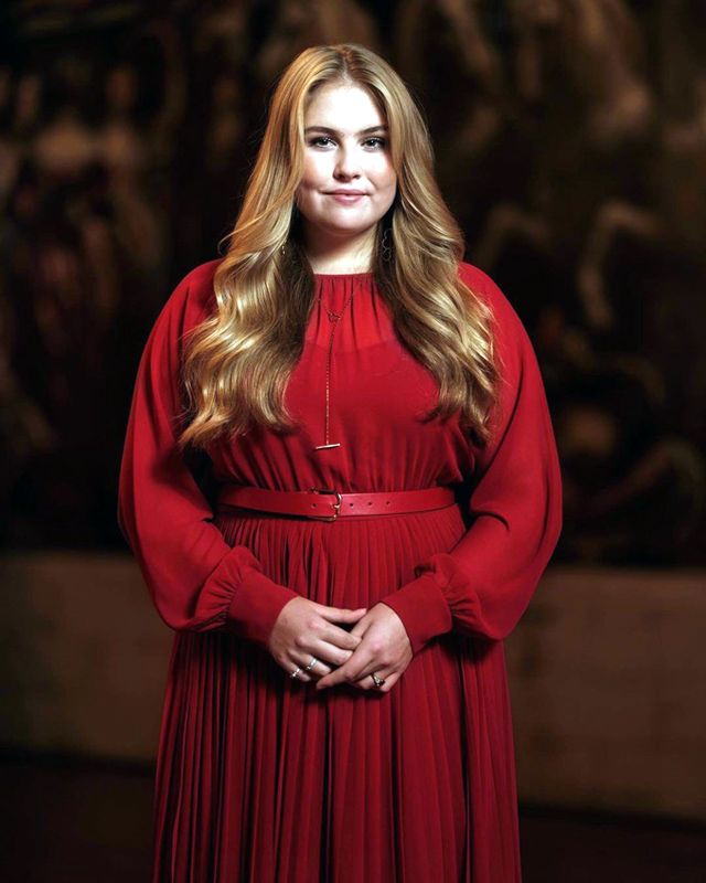 La princesa Amalia de Holanda en su cumpleaños