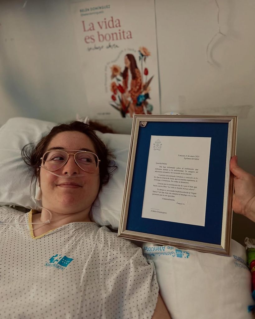 Belén, hace tres días, con la carta que el Papa Francisco le escribió