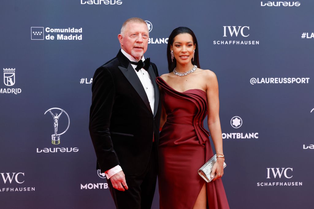 Boris Becker y  su mujer, Lilian de Carvalho Monteiro en los premios Laureus
