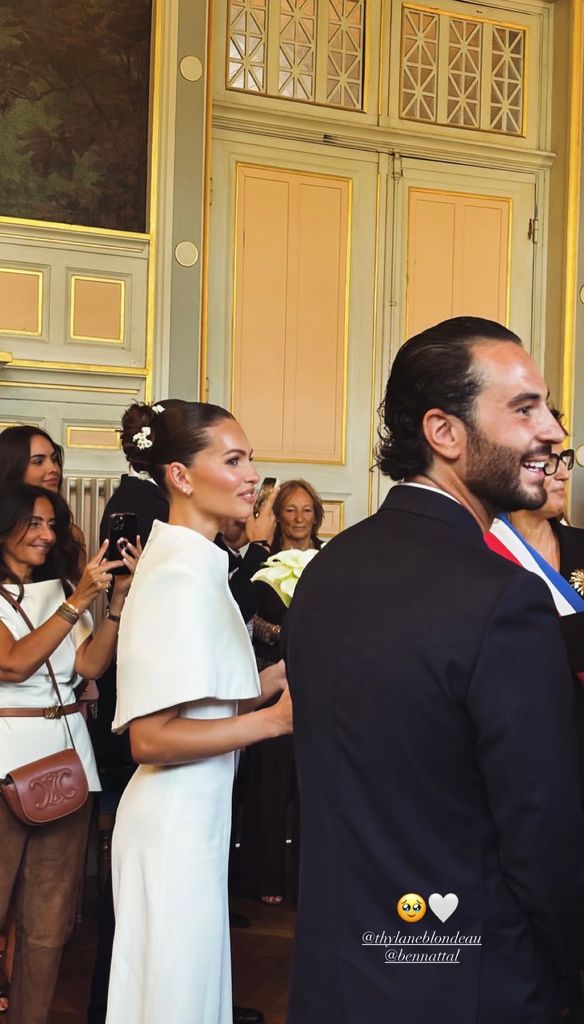 Thylane Blondeau  el día de su boda con el DJ Ben Attal