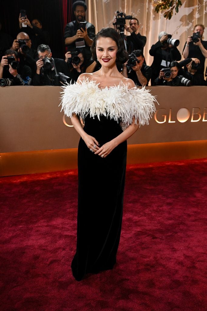 Selena Gomez en los Golden Globes 2026. 