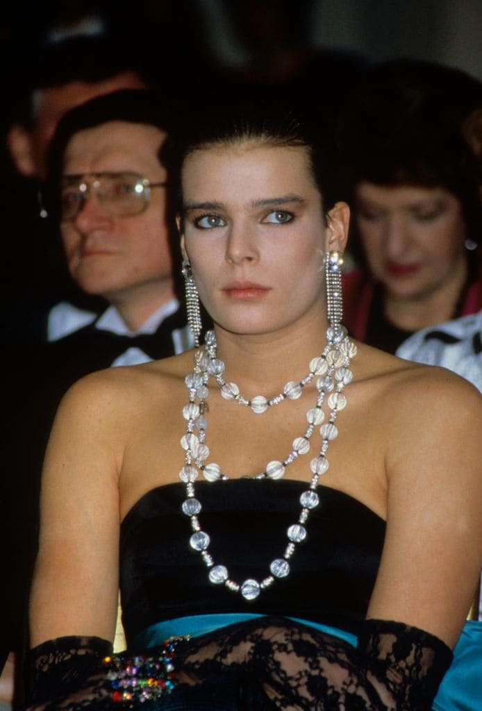 Estefanía de Mónaco en Harrods, 1986.