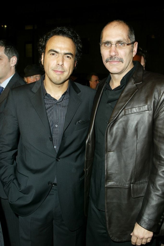 Alejandro González Iñárritu y Guillermo Arriaga en 2003.